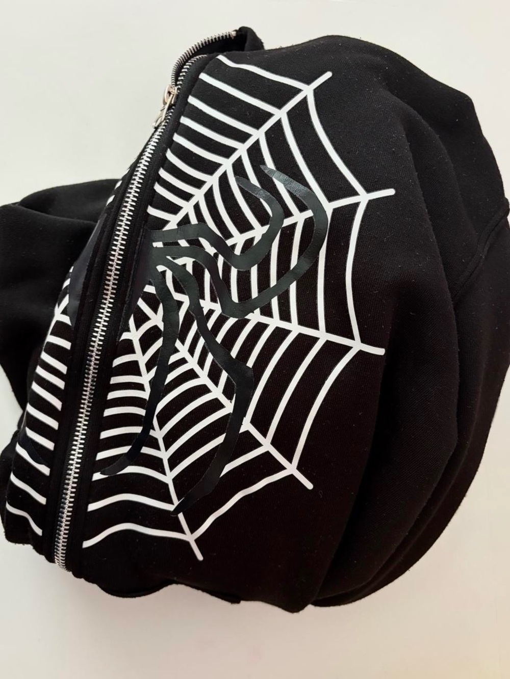 AMAZON spiderman black web hoodie ♡